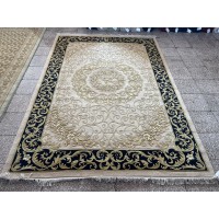 Китайский шерстяной ковер 0054004 Бежевый-синий